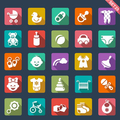 Baby icon set
