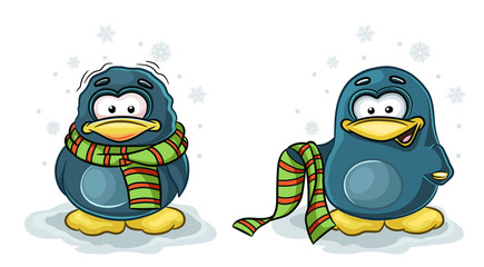 frozen penguin © Veronika Kovaleva