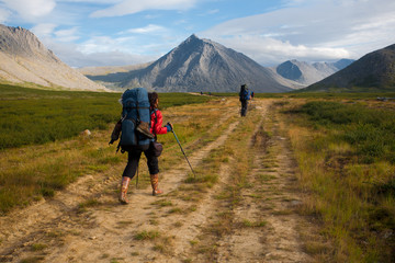 Fototapeta premium Ural hiking.