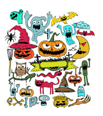 Obraz na płótnie Canvas halloween background, halloween pumpkin