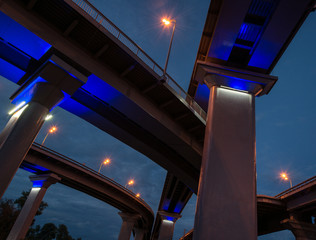 Freeway intersection