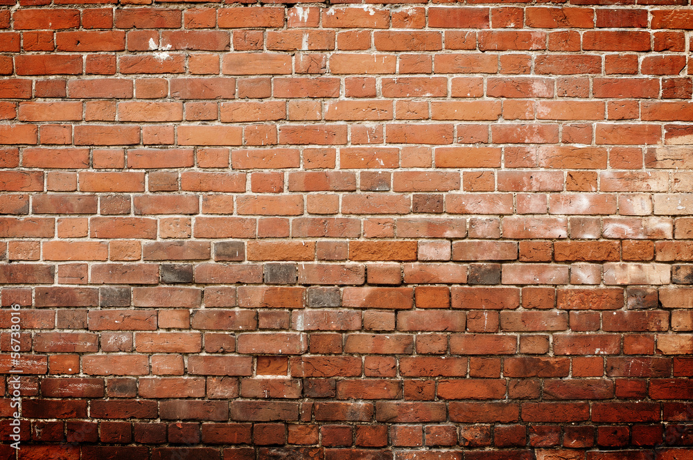 Wall mural red brick wall