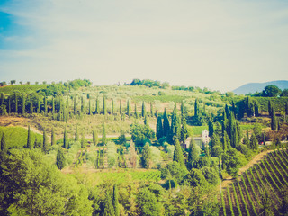Sant Attimo Abbey, Italy retro looking