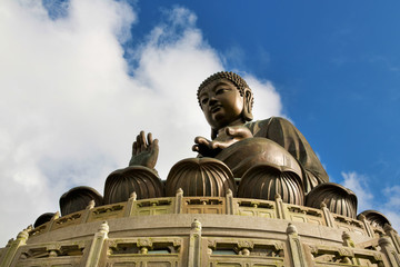 Obraz premium The Great Buddha of Po Lin Monastery - Hong Kong