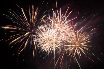 Obraz premium Colorful fireworks