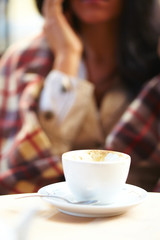 woman in the coffee shop