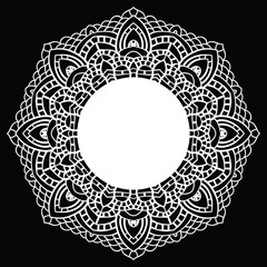 Crochet lace mandala.