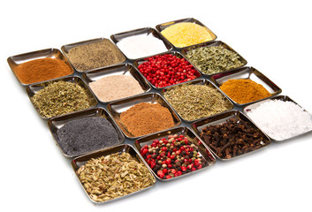 Spices in  box
