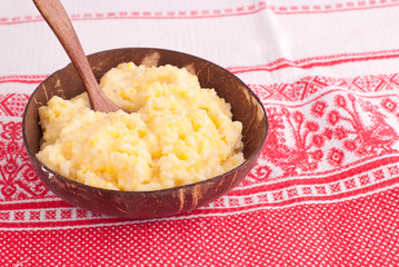 boiled corn porridge