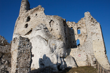 Stone castle in Poland