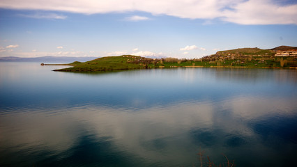 Fototapeta na wymiar Piękny widok na jezioro Van w Turcji