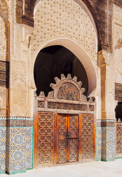 The Bou Inania Madrasa in Fes, Morocco
