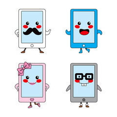 Cute Tablet Characters