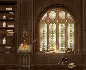 Magic library © EllerslieArt