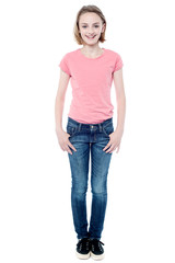 Obraz premium Attractive young pretty girl child