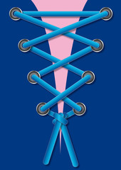 Schnur, schnüren, binden, Oesen, schleifen, senkel, shirt, stof