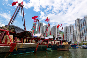 The harbour of Aberdeen - Hong Kong