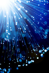 Optical fiberlight cascade