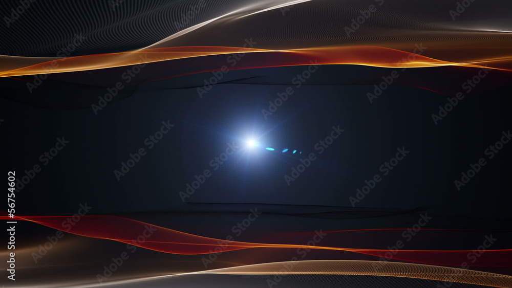 Poster technology wave video animation with lights – loop hd