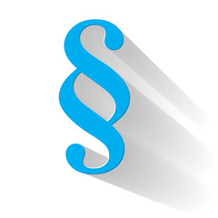 Paragraf Papier Long Shadow Blau