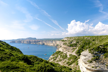 Bonifacio, Corsica, France panoramic view
