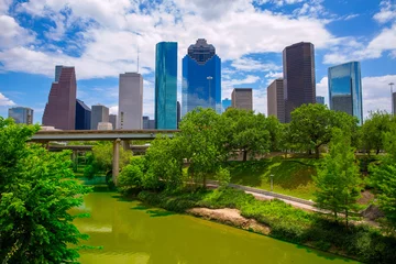 Fotobehang Houston Texas Skyline with modern skyscapers © lunamarina