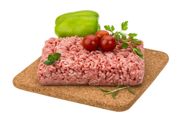 Stuffed raw meat
