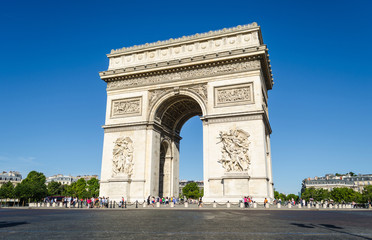 Fototapeta na wymiar Arc de Triomphe - Paryż