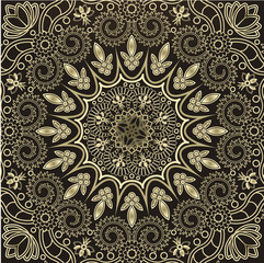 Radial geometric pattern