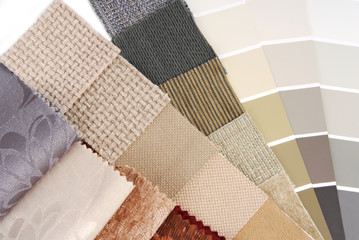 upholstery  tapestry and curtain color selection for interior
