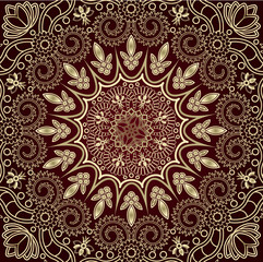 Radial geometric pattern