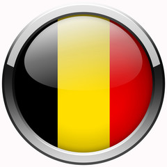belgium national flag gel metal button