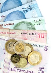 Turkish lira, banknotes and coins