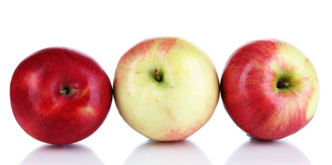 Sweet apples isolated on white
