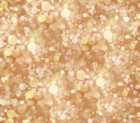 Abstract gold background with particles