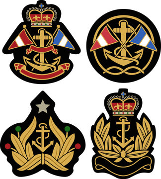 Nautical Emblem Badge Shield