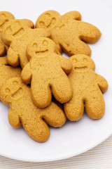 Heap of the gingerbread on plate