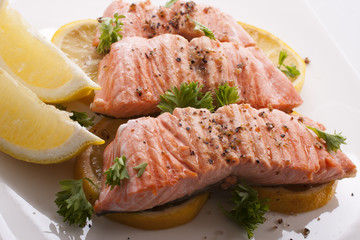 salmon steak