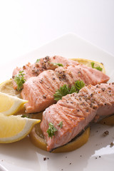 salmon steak
