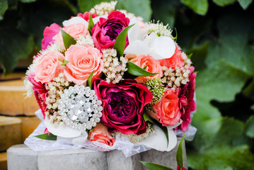 Wedding bouquet closeup