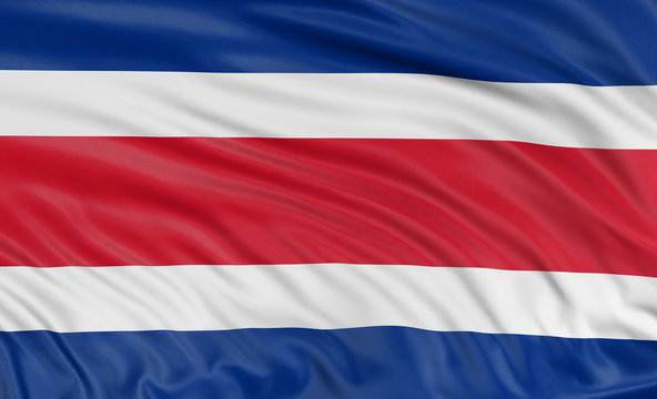 3D Costa rica flag
