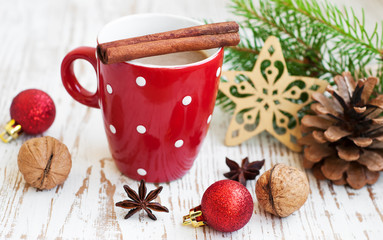 Christmas cappuccino