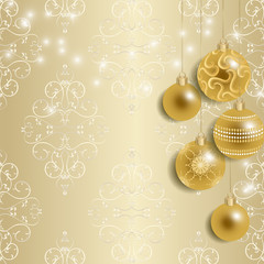 シャンパンゴールドのクリスマス