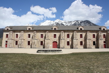 View of Fortress of Mont-Dauphin (Briancon, France )