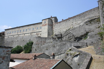 View of Gavi Fort, Alessandria, Italy