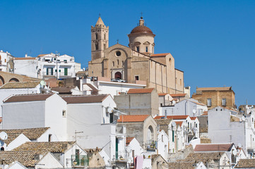 Panoramic view of Pisticci. Basilicata. Italy.