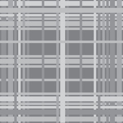 seamless  monochrome geometric ornament on gray background