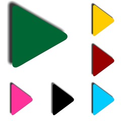 Colorful Play Button Set