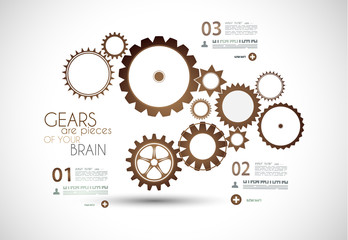 Infographics and High Tech background for business