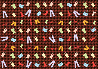 background clothing and footwear